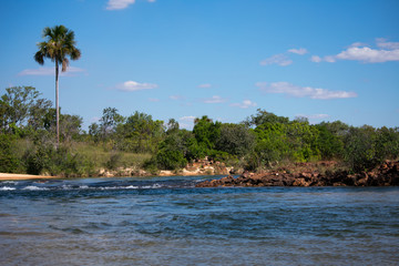 Rio Novo beaches in the region of the waterfall of the Velha Jalapao state park in Tocantins - Brazil