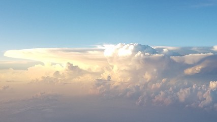 storm clouds from above