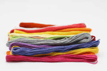 Colorful thread. yarns are available in many color.