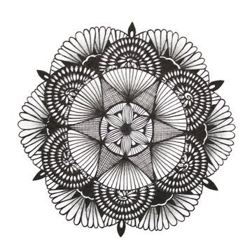 Floral zendala