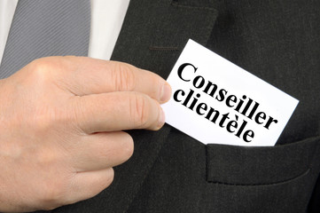 Obraz premium Le conseiller clientèle