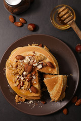 pancake with nuts