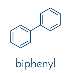 Lemonene (biphenyl, diphenyl) preservative molecule. Skeletal formula.