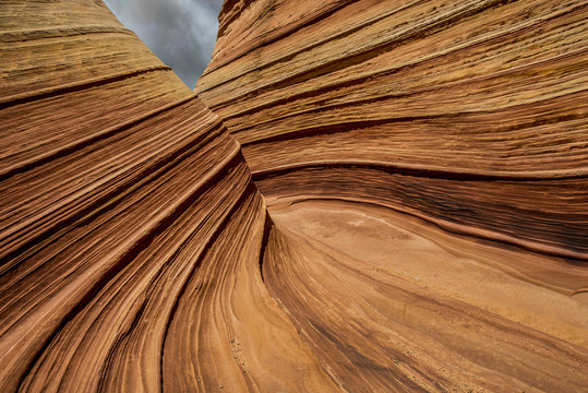 Scenic view of patterns on Marble Canyon