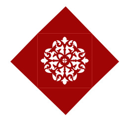 Laser cut vector template