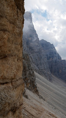 Panorama delle rocce in Dolomiti sul Monte Pelmo
