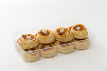 pizza on a white background