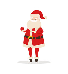 Happy Smiling Santa Claus Vector Illustration