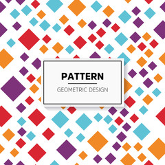 Abstract colorful mosaic. Seamless pattern of geometric shapes
