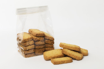 cookies on a white background, mais