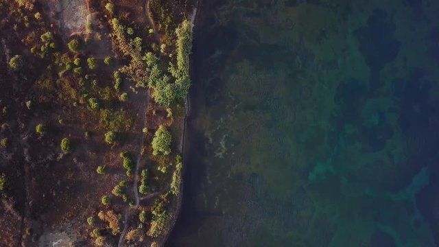 View of the Greek island from above