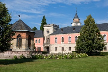 Castle Sychrov near Turnov in the Northern Bohemia, Czech republic