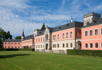 Castle Sychrov near Turnov in the Northern Bohemia, Czech republic