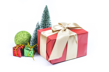 Gift boxes on background