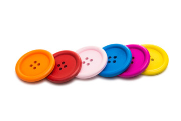 colored buttons isolated