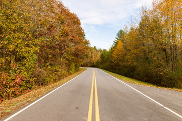 fall at black rock state mountain park. Georgia