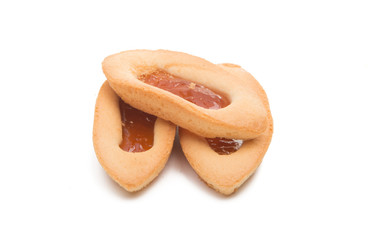 biscuits with jam isolated