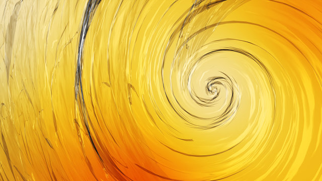 Beautiful Yellow Gold Abstract Swirl ,whirl Or Spinning Background. Waving Background.