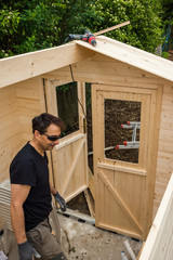 construction chalet de jardin