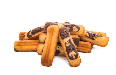 biscuit chocolate sticks isolated