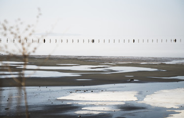 Saltlake in the south of Ankara, Turkey