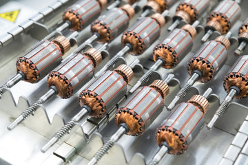 Small motors details is electromagnetic rotors prepared for generators
