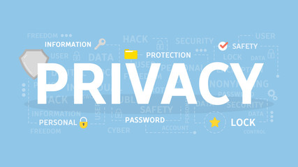 Privacy concept illustration.