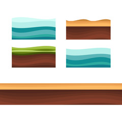 Seamless grounds, soil and grass for ui game illustration of a set of various seamless grounds. Ground grass game vector