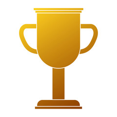 trophy cup winner icon vector illustration design