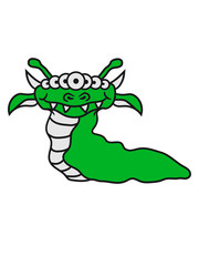 schlange raupe wurm klein süß niedlich augen viele monster horror halloween comic cartoon clipart