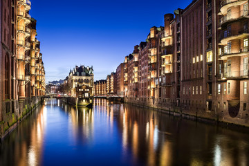 Wasserschloss Speicherstadt Hamburg mit Sternchen