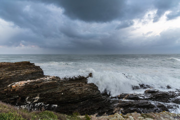 swell in the Galician coast of Ribadeo