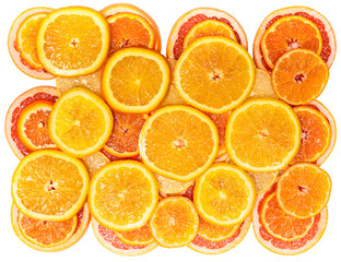 background of fresh citrus fruits