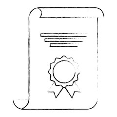 winner diploma with medal vector illustration design