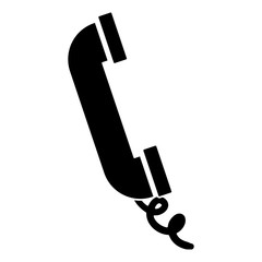 Telephone symbol isolated