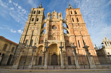 Fototapeta na wymiar Astorga cathedral, Leon province, Castilla y Leon, Spain.