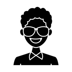 Young man with elegant clothes and sunglasses