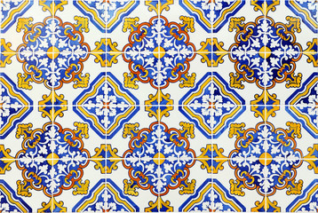 Portuguese tiles, azulejos de padrão, Faro, Portugal