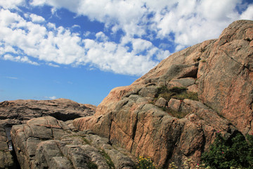 landschaft, berg, fels, himmel, natur, blau, Norwegen