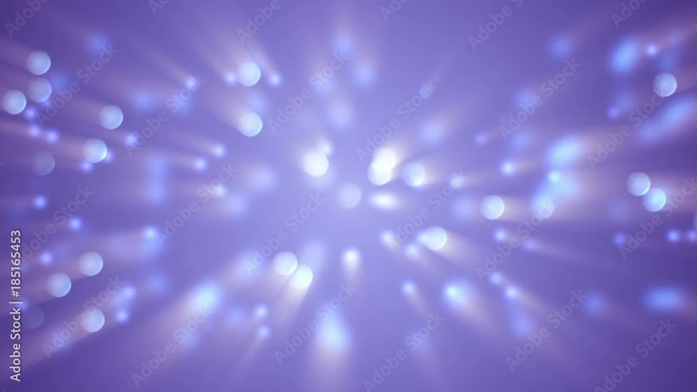 Poster abstract violet christmas motion background. sparkles and round glitter bokeh particles and light. n