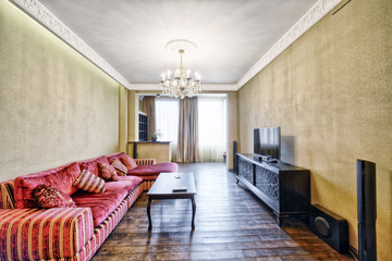 Living room interior in modern house.
