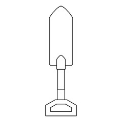 gardening shovel isolated icon vector illustration design