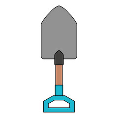 gardening shovel isolated icon vector illustration design