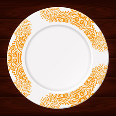 PLATE WHITE N1