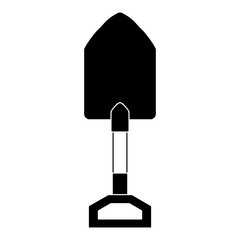 gardening shovel isolated icon vector illustration design