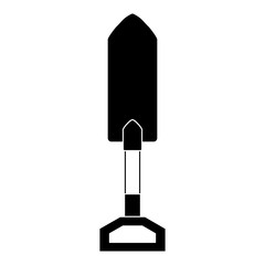 gardening shovel isolated icon vector illustration design