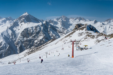 ski resort (wintertime)