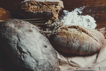 Tuinposter Свежий ржаной хлеб © prohor08