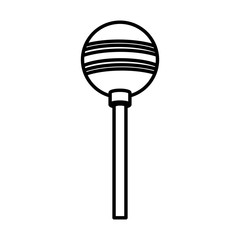 Lollipop candy isolated