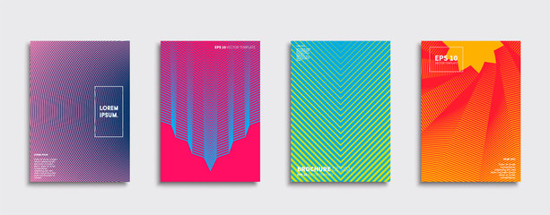 Vector cover designs. Future Poster template. Smartphone modern background set.